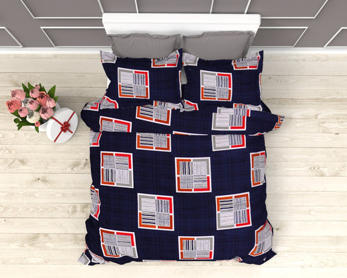 HARLEY 100% COTTON SATIN 220 TC 3 PIECE KINGSIZE BED LINEN SET - 69A